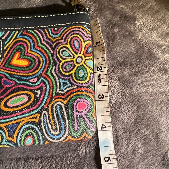 Dooney & Burke Mutli-colored Leather Wristlets - great pre-loved condition - Picture 7 of 7